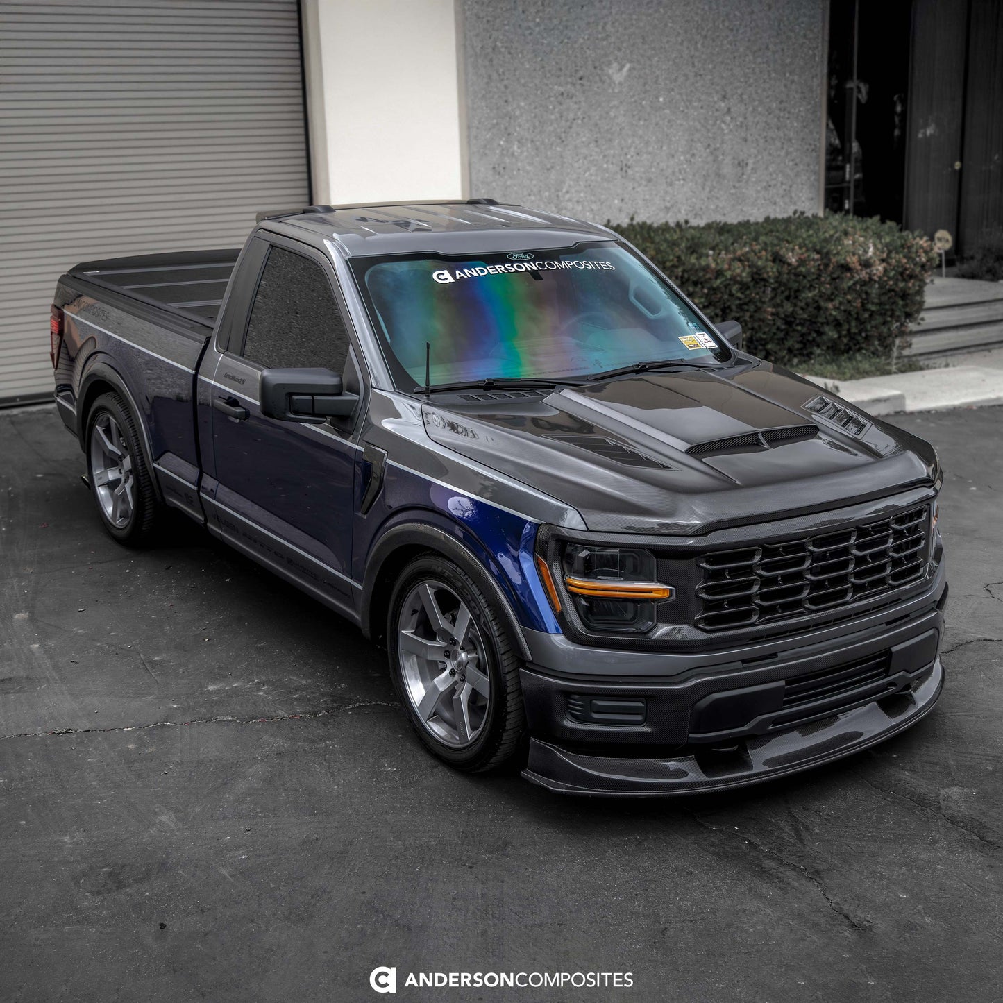 Type-AB carbon fiber hood for 2021-2026 Ford F-150