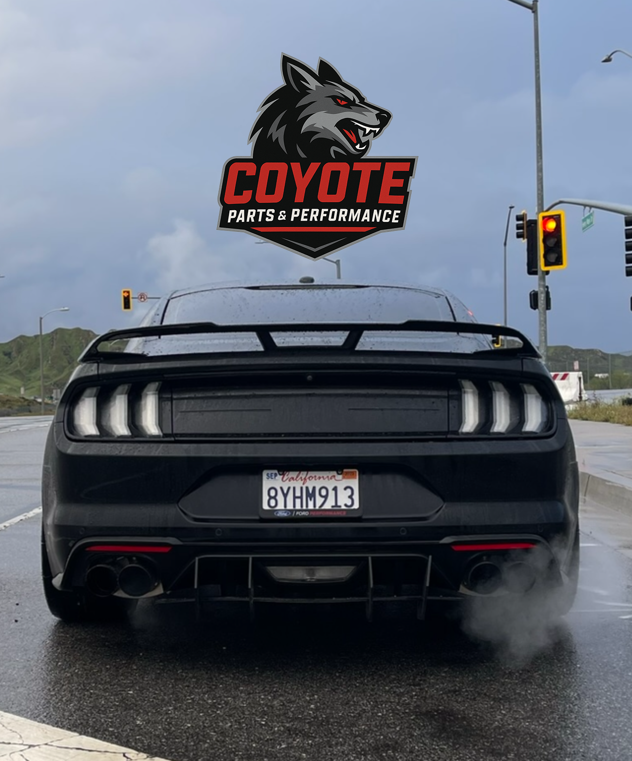 Vland 2015-2023 Ford Mustang Multi Mode Clear LED Euro Tail Lights