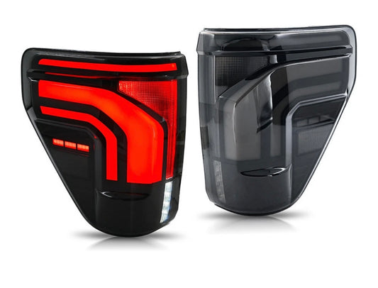 2021-2026 Ford F150 & Raptor Red/Smoked 24+ Style LED Tail Lights - Fits all models
