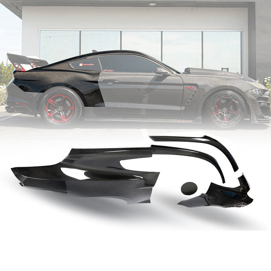2015-2023 Mustang S550 Carbon Fiber A Pillars w/ Quarter Panel 4pc Skin Blueprint