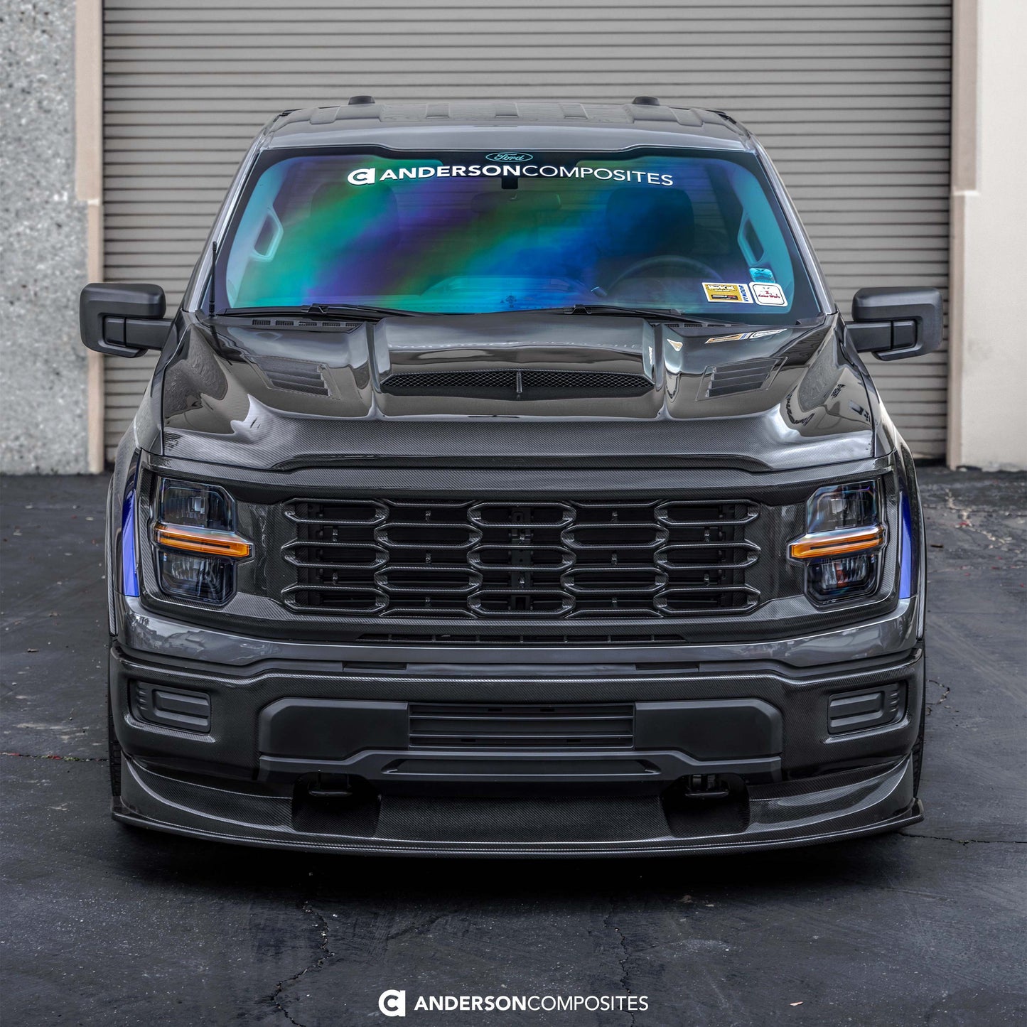 Type-AB carbon fiber hood for 2021-2026 Ford F-150