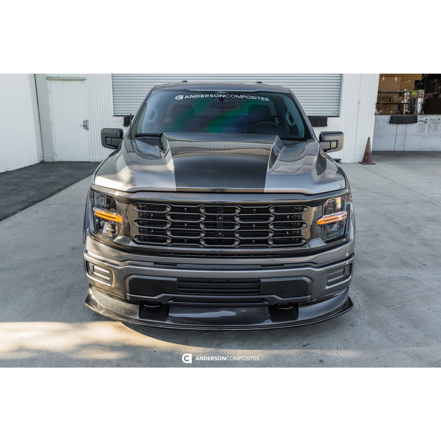 Type-CJ carbon fiber hood for 2021-2026 Ford F-150